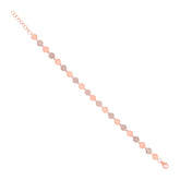 0.50ct 14k Rose Gold Diamond Pave Circle Bracelet